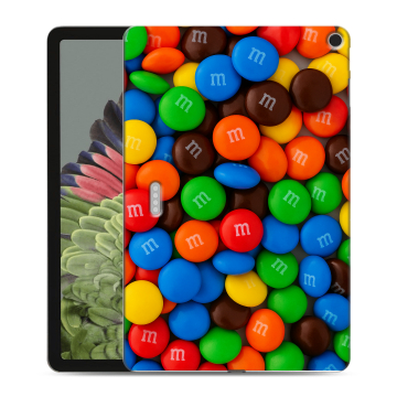 Силиконовый противоударный чехол на планшета Google Pixel Tablet с принтом Конфеты