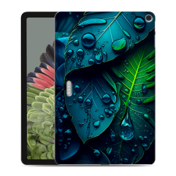 Силиконовый противоударный чехол на планшета Google Pixel Tablet с принтом Листья