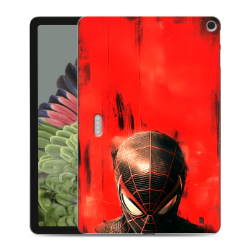 Силиконовый противоударный чехол на Google Pixel Tablet с принтом человек паук spiderman Силиконовый противоударный чехол на Google Pixel Tablet с принтом человек паук spiderman