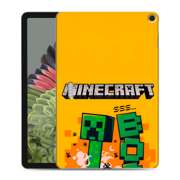 Силиконовый противоударный чехол на Google Pixel Tablet с принтом Майнкрафт Minecraft Силиконовый противоударный чехол на Google Pixel Tablet с принтом Майнкрафт Minecraft