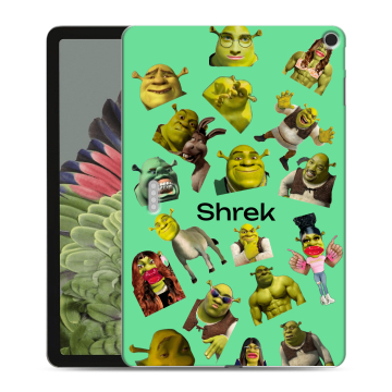 Силиконовый противоударный чехол на Google Pixel Tablet с принтом Шрек Shrek Силиконовый противоударный чехол на Google Pixel Tablet с принтом Шрек Shrek