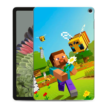 Силиконовый противоударный чехол на Google Pixel Tablet с принтом Майнкрафт Minecraft Силиконовый противоударный чехол на Google Pixel Tablet с принтом Майнкрафт Minecraft