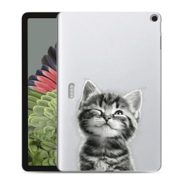 Силиконовый противоударный чехол на Google Pixel Tablet с принтом Котенок Силиконовый противоударный чехол на Google Pixel Tablet с принтом Котенок
