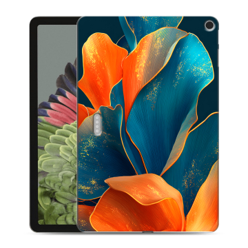 Силиконовый противоударный чехол на Google Pixel Tablet с принтом Цветы Силиконовый противоударный чехол на Google Pixel Tablet с принтом Цветы