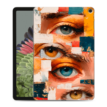 Силиконовый противоударный чехол на Google Pixel Tablet с принтом Модный принт Силиконовый противоударный чехол на Google Pixel Tablet с принтом Модный принт