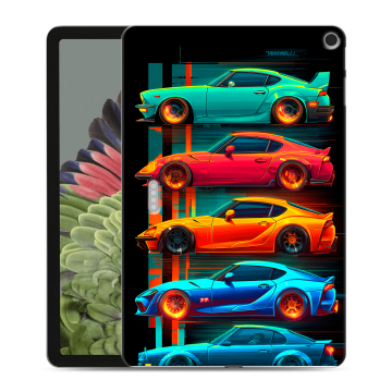 Силиконовый противоударный чехол на Google Pixel Tablet с принтом машины тачки Силиконовый противоударный чехол на Google Pixel Tablet с принтом машины тачки