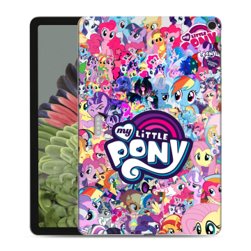 Силиконовый противоударный чехол на Google Pixel Tablet с принтом My little pony Дружба чудо Силиконовый противоударный чехол на Google Pixel Tablet с принтом My little pony Дружба чудо