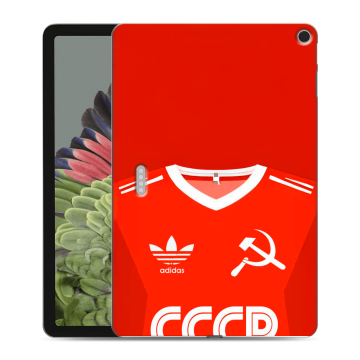 Силиконовый противоударный чехол на Google Pixel Tablet с принтом Флаг Герб СССР Силиконовый противоударный чехол на Google Pixel Tablet с принтом Флаг Герб СССР