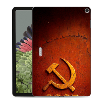 Силиконовый противоударный чехол на Google Pixel Tablet с принтом Флаг Герб СССР Силиконовый противоударный чехол на Google Pixel Tablet с принтом Флаг Герб СССР