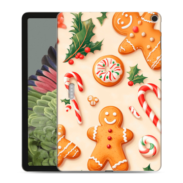Силиконовый противоударный чехол на Google Pixel Tablet с принтом Новый год Силиконовый противоударный чехол на Google Pixel Tablet с принтом Новый год