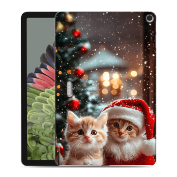 Силиконовый противоударный чехол на Google Pixel Tablet с принтом Новый год Силиконовый противоударный чехол на Google Pixel Tablet с принтом Новый год