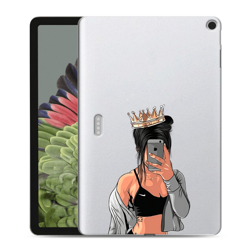 Силиконовый противоударный чехол на Google Pixel Tablet с принтом Женские принты Силиконовый противоударный чехол на Google Pixel Tablet с принтом Женские принты