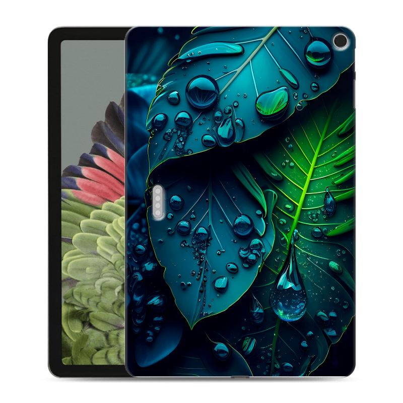 Силиконовый противоударный чехол на Google Pixel Tablet с принтом Листья Силиконовый противоударный чехол на Google Pixel Tablet с принтом Листья