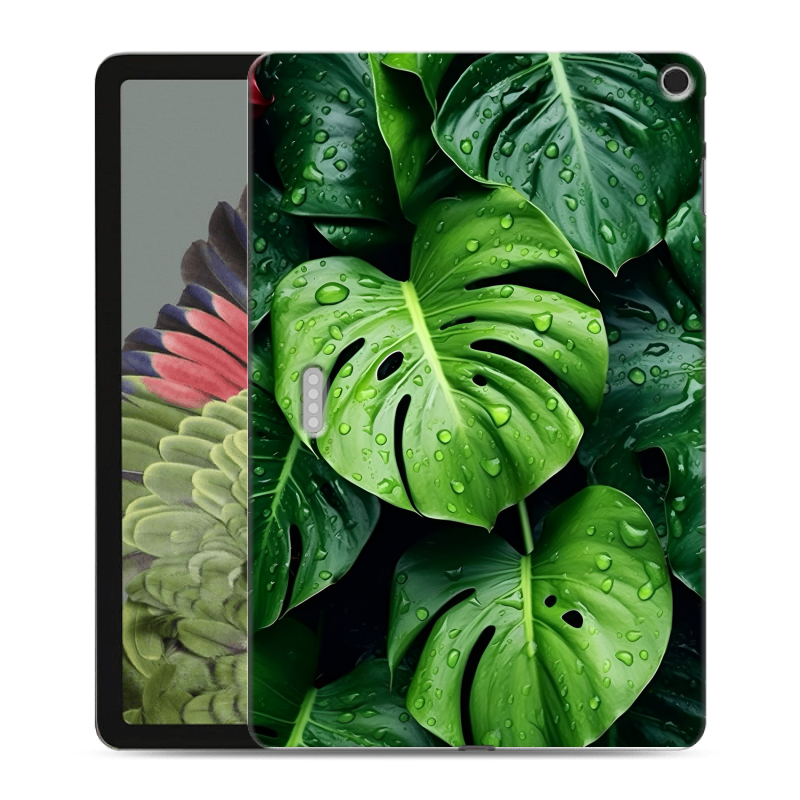 Силиконовый противоударный чехол на Google Pixel Tablet с принтом Листья Силиконовый противоударный чехол на Google Pixel Tablet с принтом Листья
