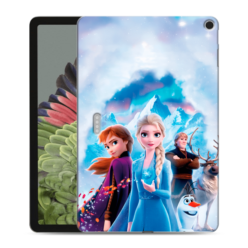 Силиконовый противоударный чехол на Google Pixel Tablet с принтом Холодное сердце Frozen Силиконовый противоударный чехол на Google Pixel Tablet с принтом Холодное сердце Frozen