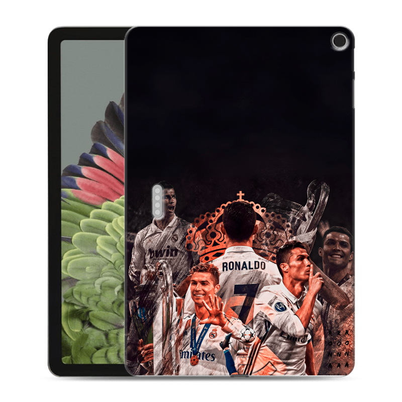 Силиконовый противоударный чехол на Google Pixel Tablet с принтом Реал Роналдо Real Ronaldo Силиконовый противоударный чехол на Google Pixel Tablet с принтом Реал Роналдо Real Ronaldo