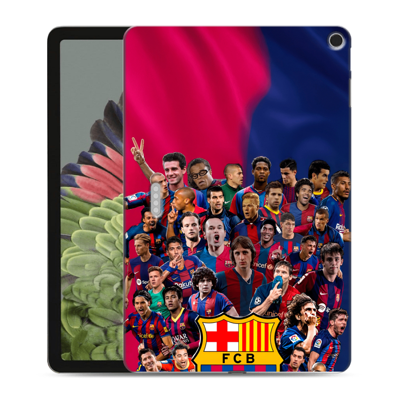 Силиконовый противоударный чехол на Google Pixel Tablet с принтом Барселона Barcelona Силиконовый противоударный чехол на Google Pixel Tablet с принтом Барселона Barcelona