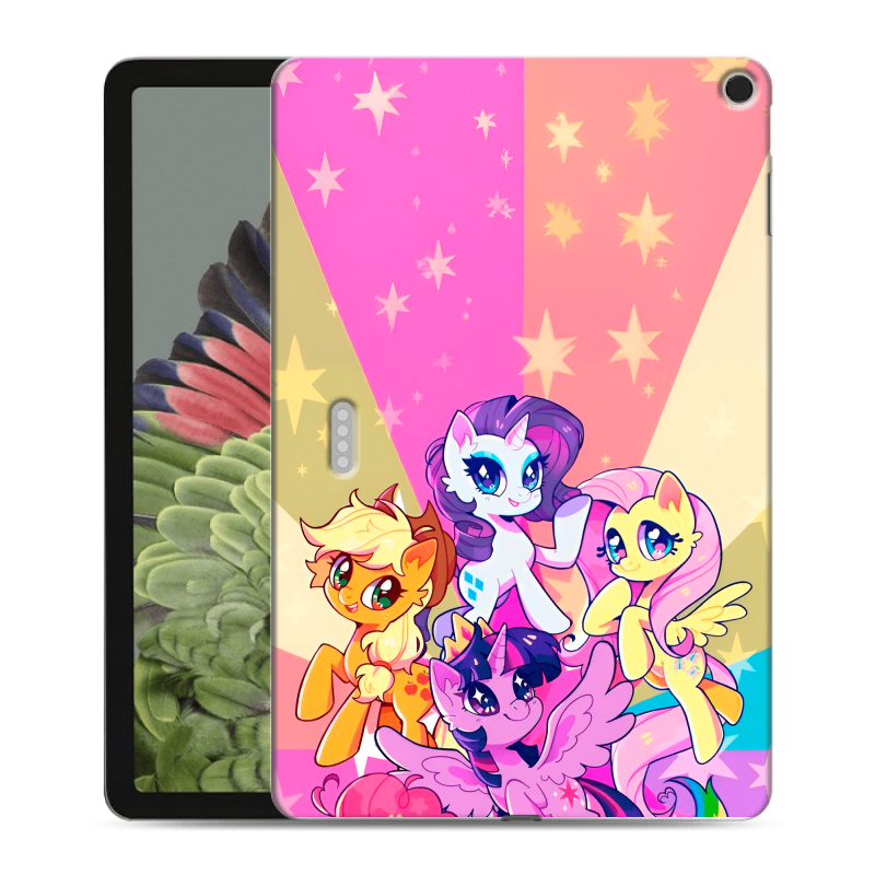 Силиконовый противоударный чехол на Google Pixel Tablet с принтом My little pony Дружба чудо Силиконовый противоударный чехол на Google Pixel Tablet с принтом My little pony Дружба чудо