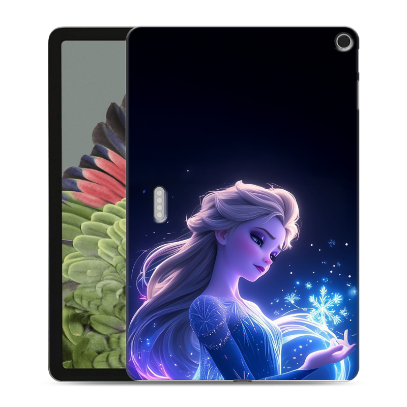 Силиконовый противоударный чехол на Google Pixel Tablet с принтом Холодное сердце Frozen Силиконовый противоударный чехол на Google Pixel Tablet с принтом Холодное сердце Frozen