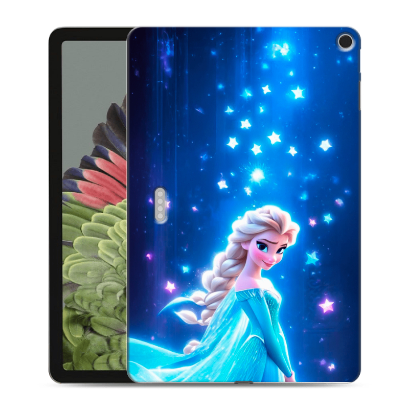 Силиконовый противоударный чехол на Google Pixel Tablet с принтом Холодное сердце Frozen Силиконовый противоударный чехол на Google Pixel Tablet с принтом Холодное сердце Frozen