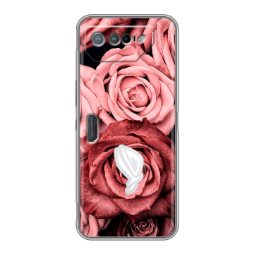 Силиконовый чехол на ASUS ROG Phone 7 с принтом Цветы розы Силиконовый чехол на ASUS ROG Phone 7 с принтом Цветы розы