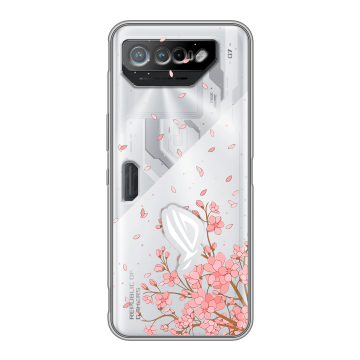 Силиконовый чехол на ASUS ROG Phone 7 с принтом Ветка сакуры