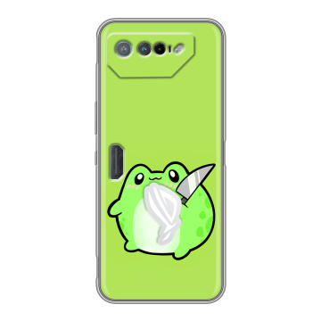 Силиконовый чехол на ASUS ROG Phone 7 с принтом Лягушенок Силиконовый чехол на ASUS ROG Phone 7 с принтом Лягушенок