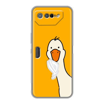 Силиконовый чехол на ASUS ROG Phone 7 с принтом Утка Силиконовый чехол на ASUS ROG Phone 7 с принтом Утка