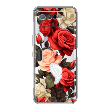 Силиконовый чехол на ASUS ROG Phone 7 с принтом Розы