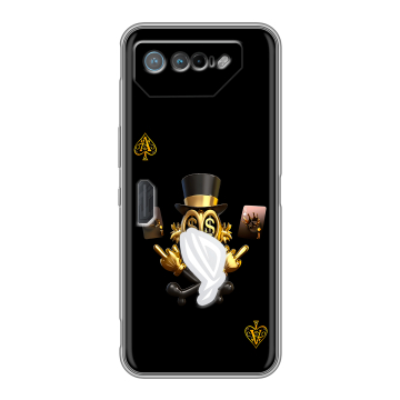 Силиконовый чехол на ASUS ROG Phone 7 с принтом Золотой скрудж макдак