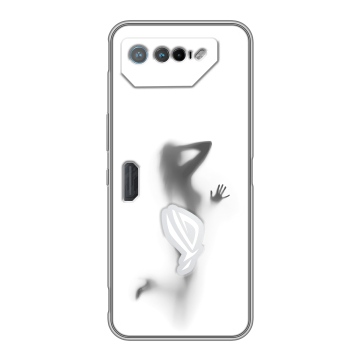 Силиконовый чехол на ASUS ROG Phone 7 с принтом Силуэт