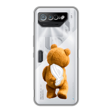 Силиконовый чехол на ASUS ROG Phone 7 с принтом Медведь Силиконовый чехол на ASUS ROG Phone 7 с принтом Медведь