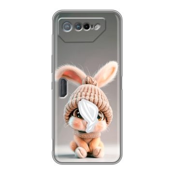 Силиконовый чехол на ASUS ROG Phone 7 с принтом Кролик Силиконовый чехол на ASUS ROG Phone 7 с принтом Кролик