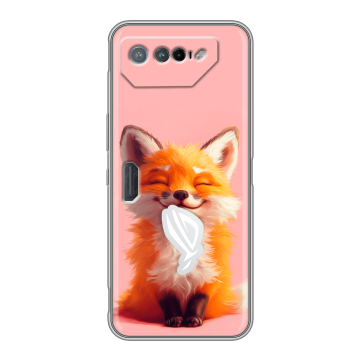 Силиконовый чехол на ASUS ROG Phone 7 с принтом милая лиса Силиконовый чехол на ASUS ROG Phone 7 с принтом милая лиса
