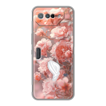 Силиконовый чехол на ASUS ROG Phone 7 с принтом Розовые розы