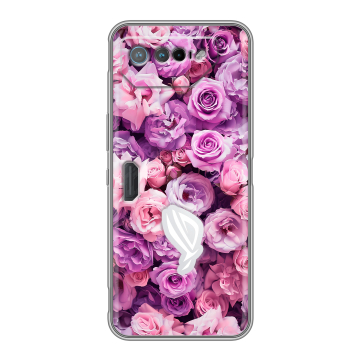 Силиконовый чехол на ASUS ROG Phone 7 с принтом лавандовые розы Силиконовый чехол на ASUS ROG Phone 7 с принтом лавандовые розы