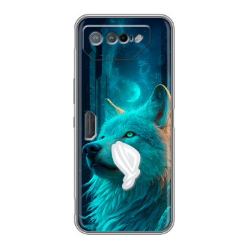 Силиконовый чехол на ASUS ROG Phone 7 с принтом бабочки саккура Силиконовый чехол на ASUS ROG Phone 7 с принтом бабочки саккура