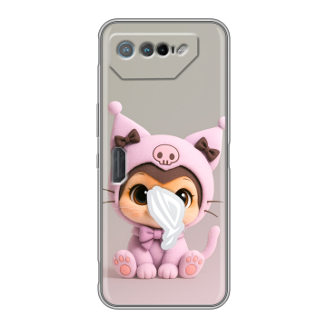 Силиконовый чехол на ASUS ROG Phone 7 с принтом Куроми Kuromi Силиконовый чехол на ASUS ROG Phone 7 с принтом Куроми Kuromi