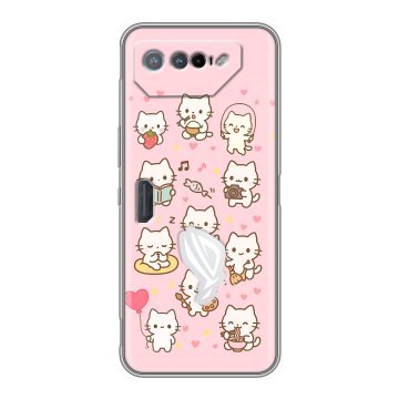 Силиконовый чехол на ASUS ROG Phone 7 с принтом Hello Kitty Хелоу Кити Силиконовый чехол на ASUS ROG Phone 7 с принтом Hello Kitty Хелоу Кити