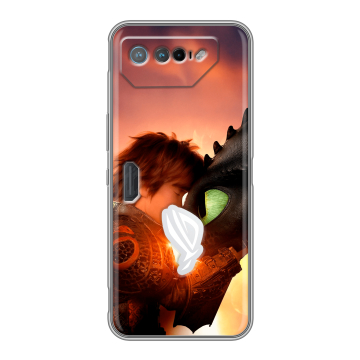 Силиконовый чехол на ASUS ROG Phone 7 с принтом Как приручить дракона Силиконовый чехол на ASUS ROG Phone 7 с принтом Как приручить дракона