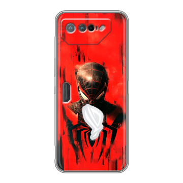 Силиконовый чехол на ASUS ROG Phone 7 с принтом человек паук spiderman Силиконовый чехол на ASUS ROG Phone 7 с принтом человек паук spiderman