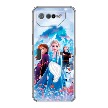 Силиконовый чехол на ASUS ROG Phone 7 с принтом Холодное сердце Frozen Силиконовый чехол на ASUS ROG Phone 7 с принтом Холодное сердце Frozen