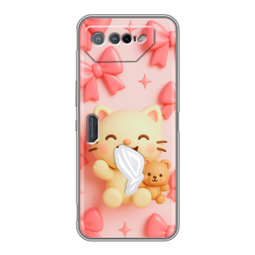 Силиконовый чехол на ASUS ROG Phone 7 с принтом для девочек