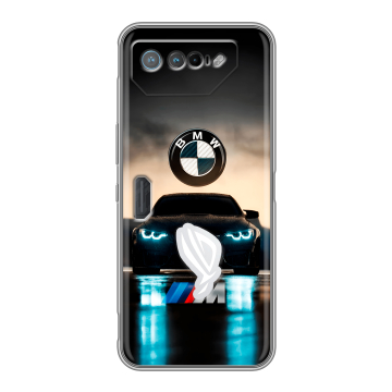 Силиконовый чехол на ASUS ROG Phone 7 с принтом БМВ BMW Силиконовый чехол на ASUS ROG Phone 7 с принтом БМВ BMW