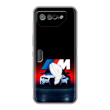 Силиконовый чехол на ASUS ROG Phone 7 с принтом БМВ BMW Силиконовый чехол на ASUS ROG Phone 7 с принтом БМВ BMW