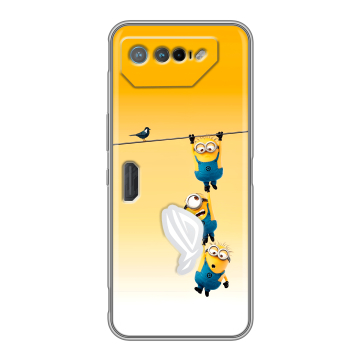 Силиконовый чехол на ASUS ROG Phone 7 с принтом Миньоны Силиконовый чехол на ASUS ROG Phone 7 с принтом Миньоны