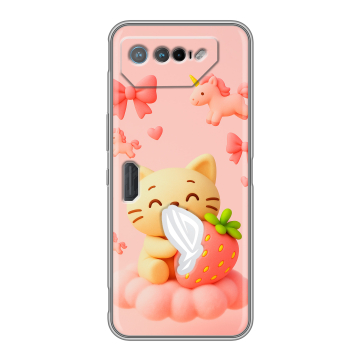 Силиконовый чехол на ASUS ROG Phone 7 с принтом для девочек