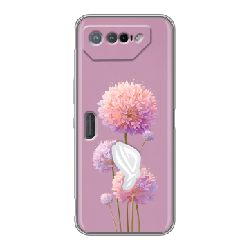 Силиконовый чехол на ASUS ROG Phone 7 с принтом Цветы Силиконовый чехол на ASUS ROG Phone 7 с принтом Цветы