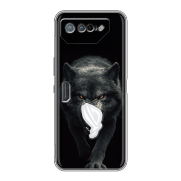 Силиконовый чехол на ASUS ROG Phone 7 с принтом Волк Силиконовый чехол на ASUS ROG Phone 7 с принтом Волк