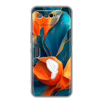 Силиконовый чехол на ASUS ROG Phone 7 с принтом Цветы Силиконовый чехол на ASUS ROG Phone 7 с принтом Цветы